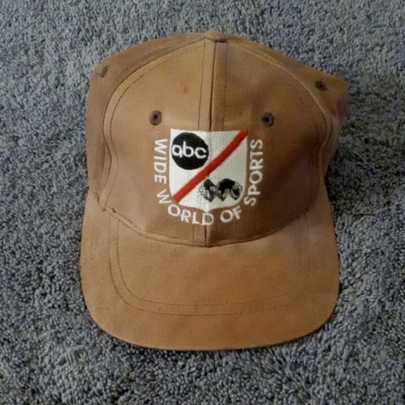 ABC Wide World Of Sports Adjustable Suede Ball Cap - Picture 1 of 5